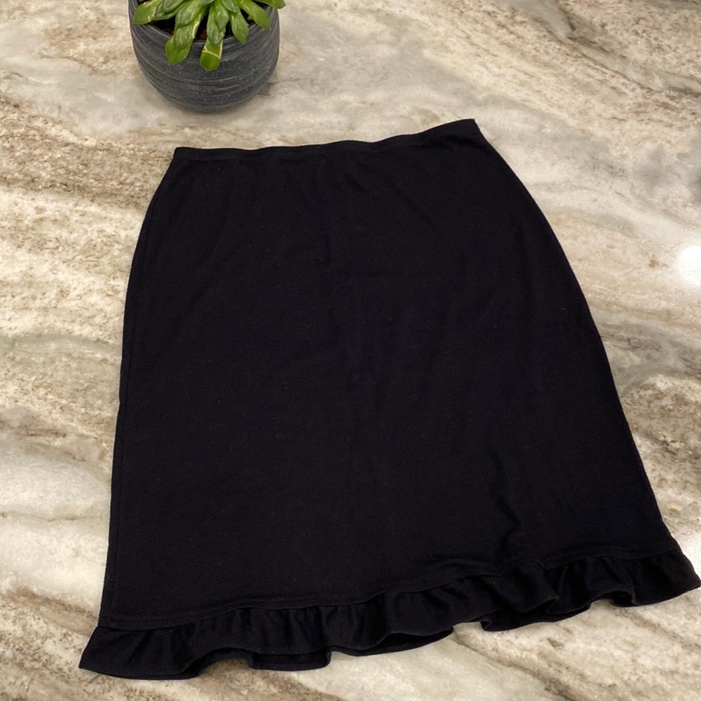 Black Ruffle Skirt